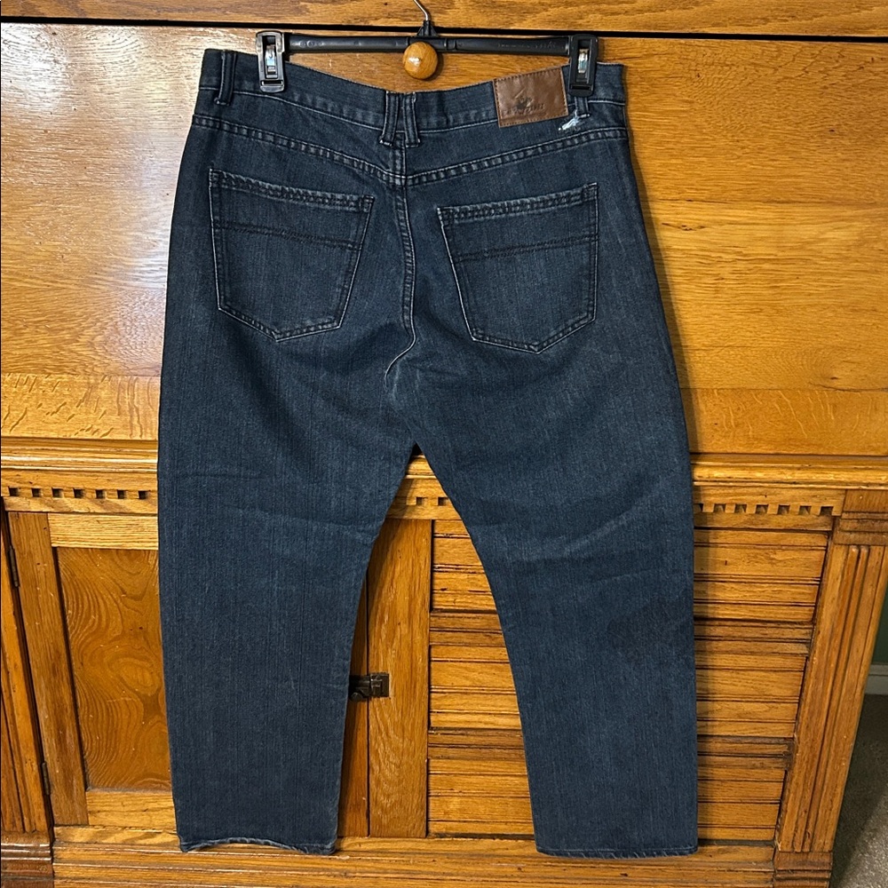 Beverly Hills Polo Club Straight Leg Lightly Distressed Denim Jeans Pants - Picture 2 of 8